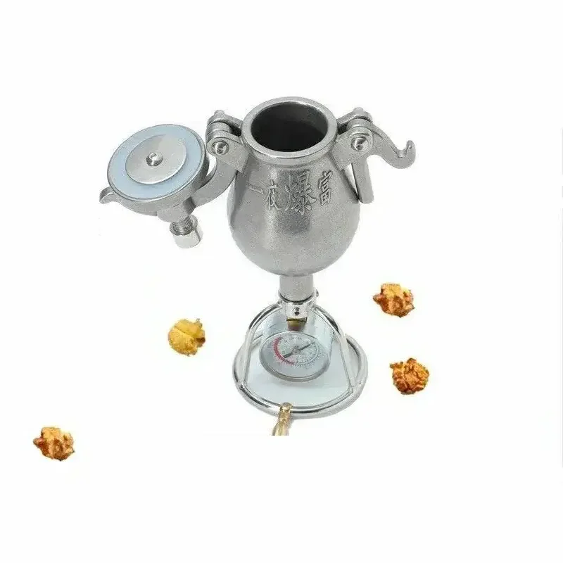 Hand-Cranked Mini Popcorn Making Machine Popcorn Puffing Machine Puffed Rice Corn 100ml