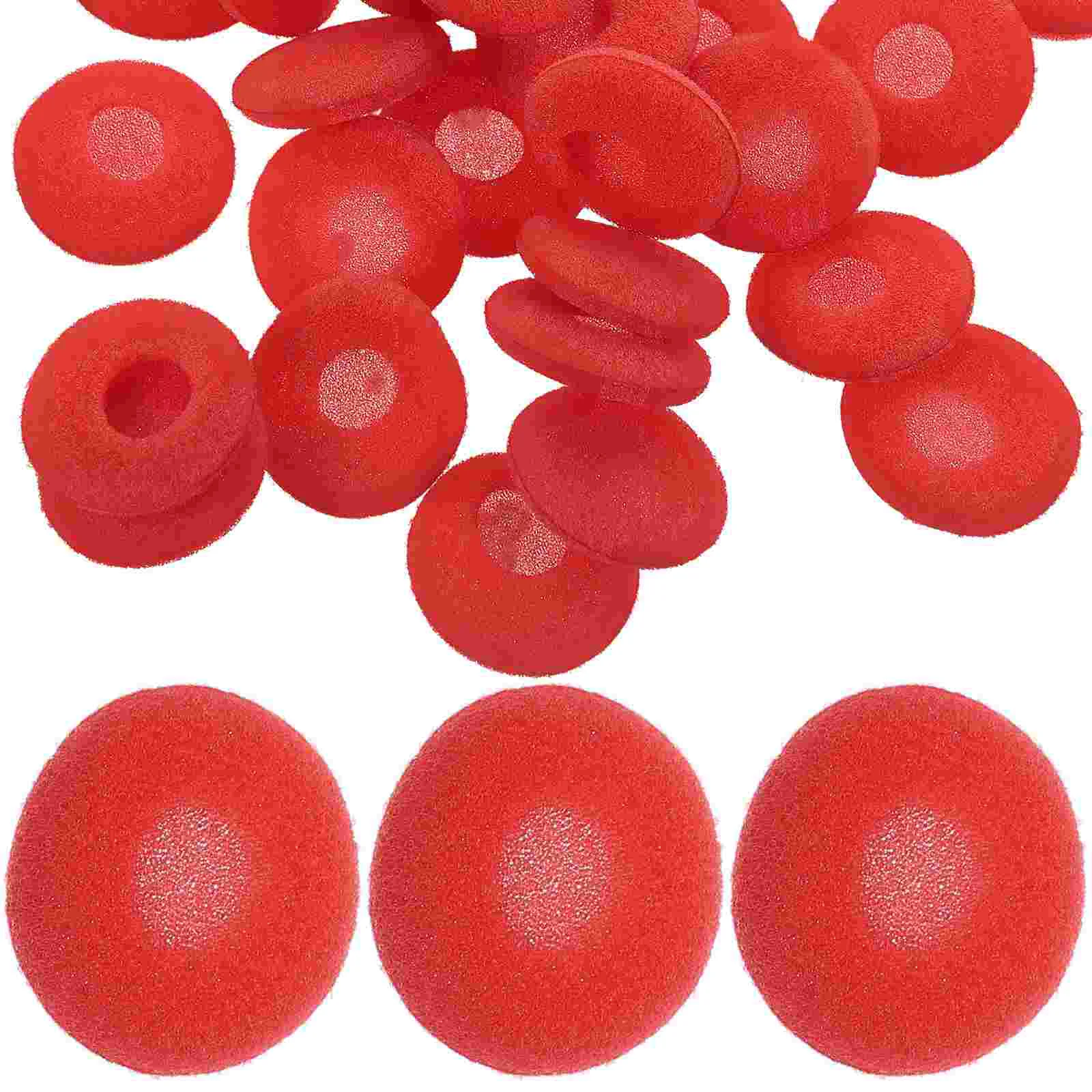 

50 Pcs Earmuffs Headsets Earbuds Cover Earphone Replacement Cushions Red Sponge