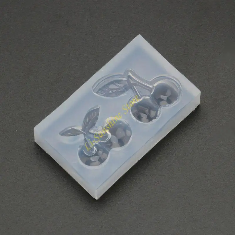 Resin Casting Mold Cherry Epoxy Resin Mold Casting Tool Hanging Ornament QX2F