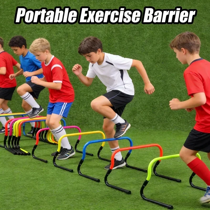 Barriera Multifunzione Mini Pieghevole, Ostacolo Portatile per Allenamento di Agilità e Calcio, Strumento per Esercizi e Allenamento Fisico - immagine 2