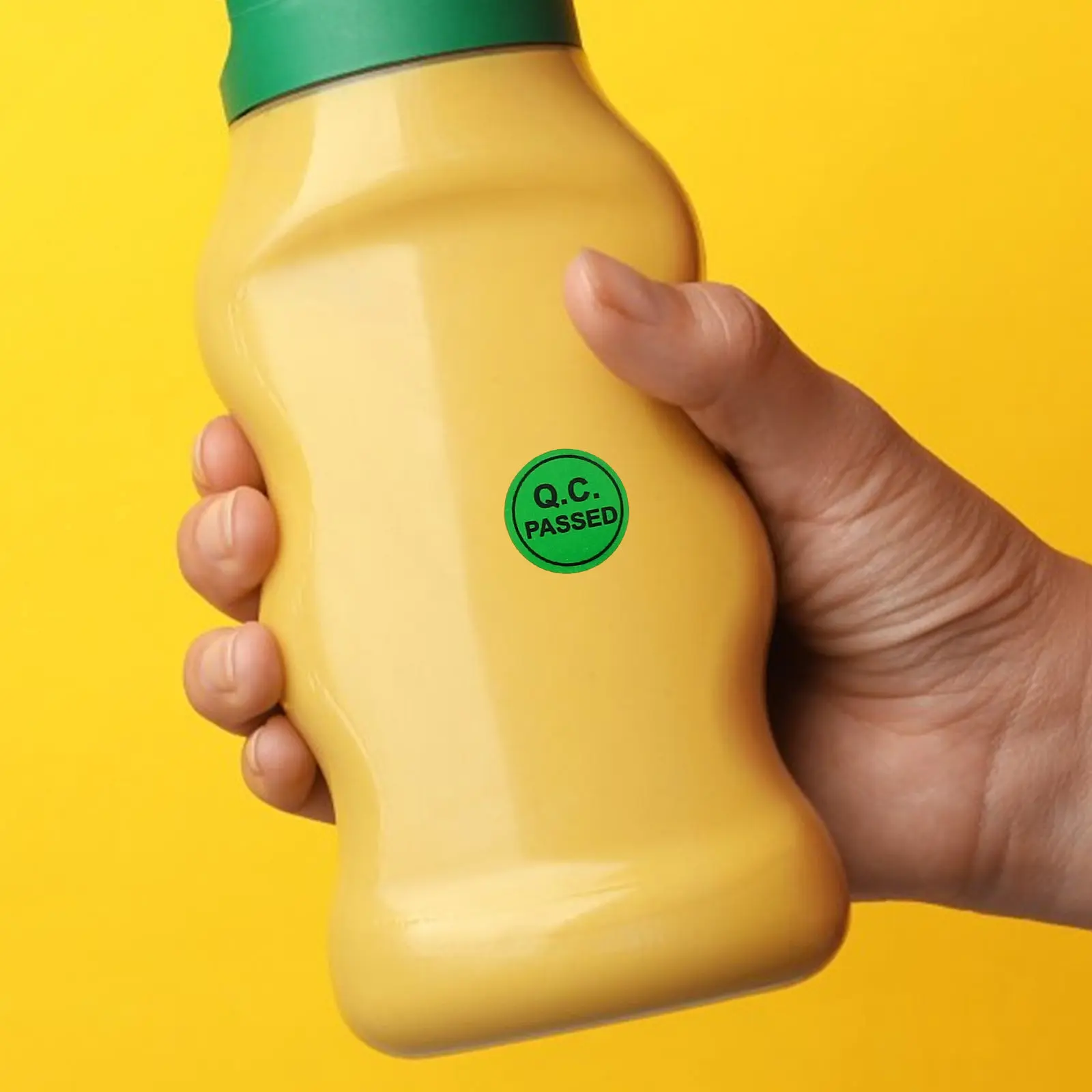 1000개 QC 통과 스티커 창고 배송 품질 검사 테스트 태그용 자체 접착 코팅 종이 라벨