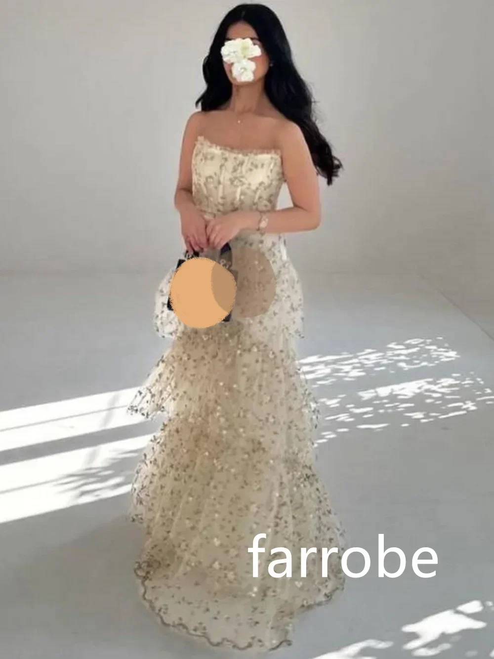 فستان مناسبة مخصصة فساتين متوسطة الطول