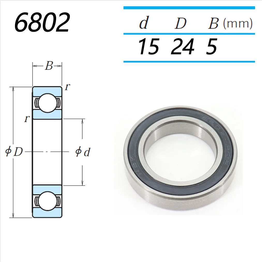 Bike Hub Bearing Repair Freehub 699 6000 6800 6801 6802 6803 6900 6902 6903 15267 2RS RS ABEC-5 quando novatec ARC Bearing bicycle ball bearing bicycle wheel hub bearings