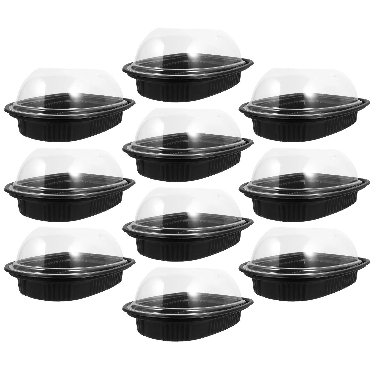 100pcs Roast Chicken Boxes Food Grade Safe Material Heat Resistant Disposable Containers Takeaway Boxes Party Food Plastic