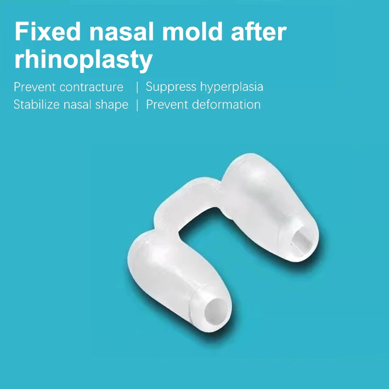 Rhinoplasty Nostril Support Postoperative Silicone Shaping Mold Crooked Nose Correction Fixator Nasal Wing Beauty Noseclip 1pc nose clip,nose shaper,nostril opener dilators