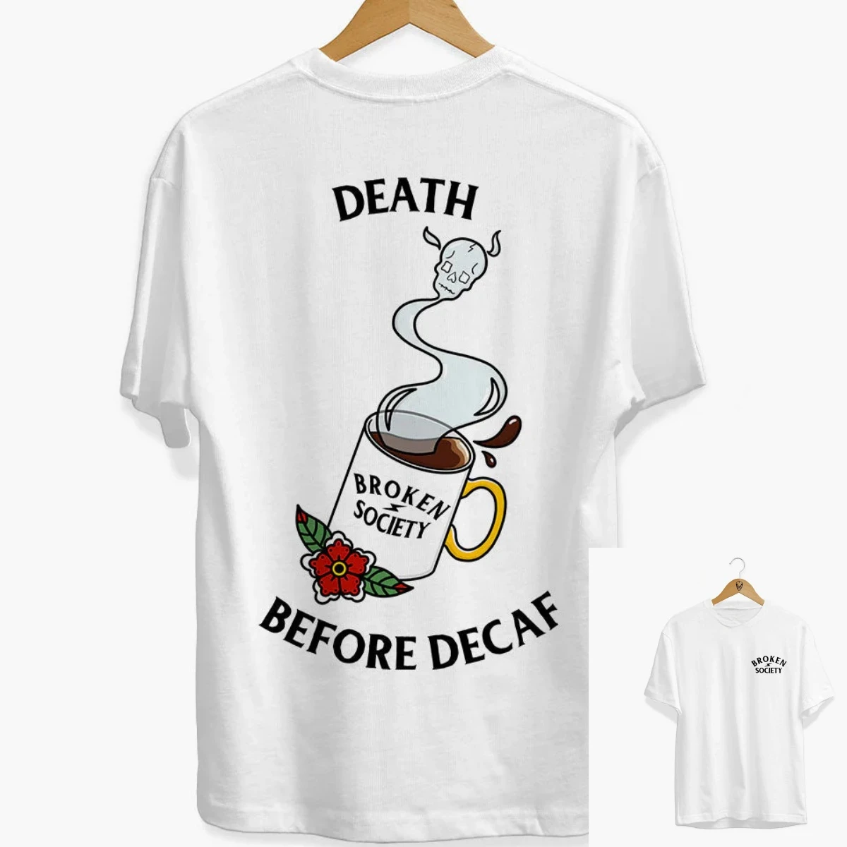 T-shirt Casual Stile Retrò con Stampa Tatuaggio Farfalla Anti Social Butterfly, Top di Lusso Unisex 2026 - immagine 5