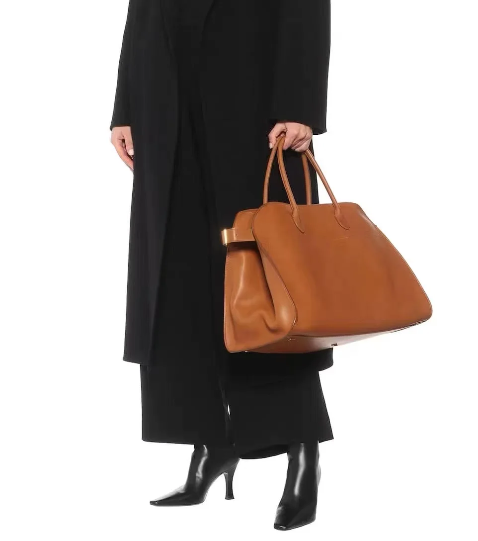 THE ROW Margaux 17 Top-Handle Bag in Calfskin