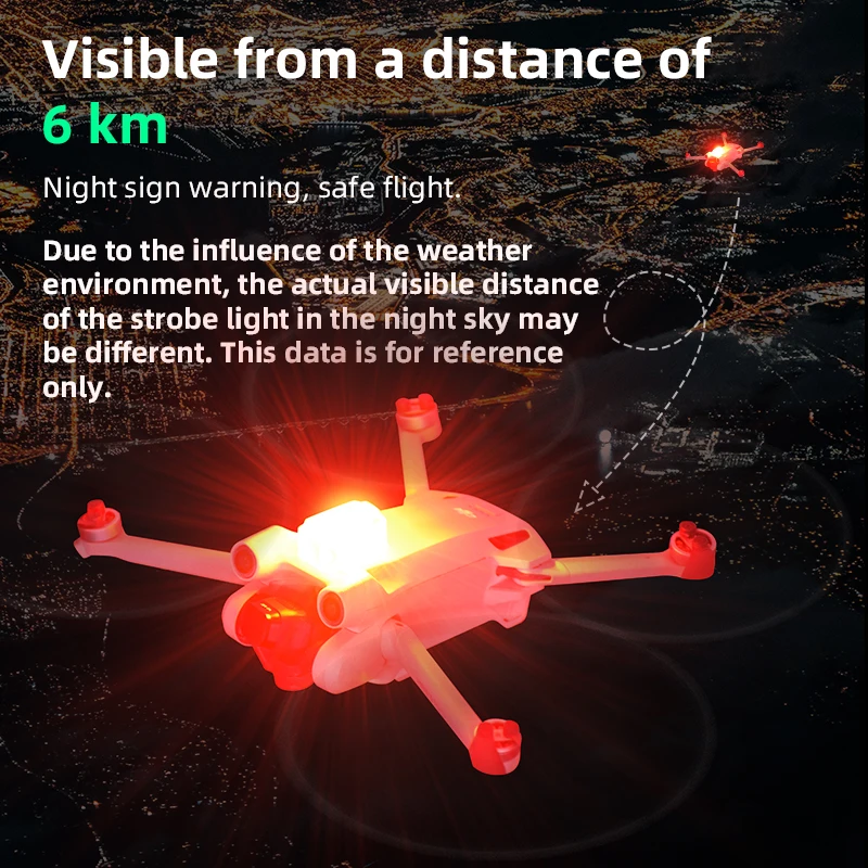 Feu Stroboscopique Drone DJI Mini 3 Pro - 3 Couleurs Anti-Collision