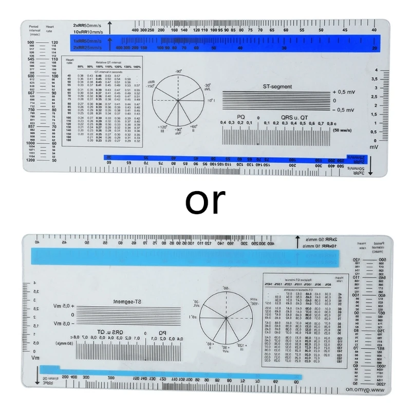 Heart Rate Conversion Ruler Cardiac Mobile Personal Ecg EKG Heart Rate Calculator Ruler – Quick ...