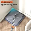 Lazy Floor Floating Mop Microfiber Spin Mop & Bucket Floor Clean with 3 Extra Refills Mop Sewage Separation Mop Free-Hand Wash 4