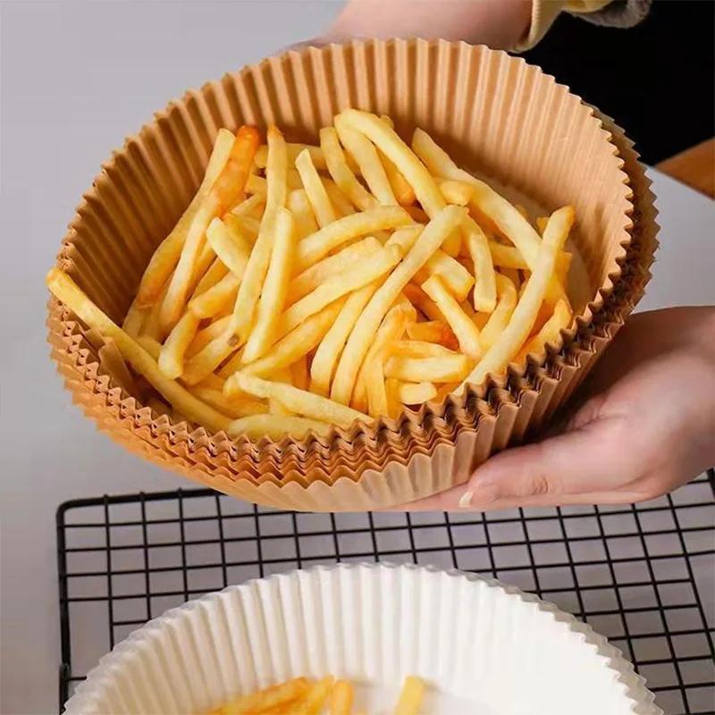 

Kitchen Air Fryer Paper Special Paper Accesories Baking Disposable Oil-proof Paper Non-Stick Baking Mat Barbecue Plate 50/100pcs