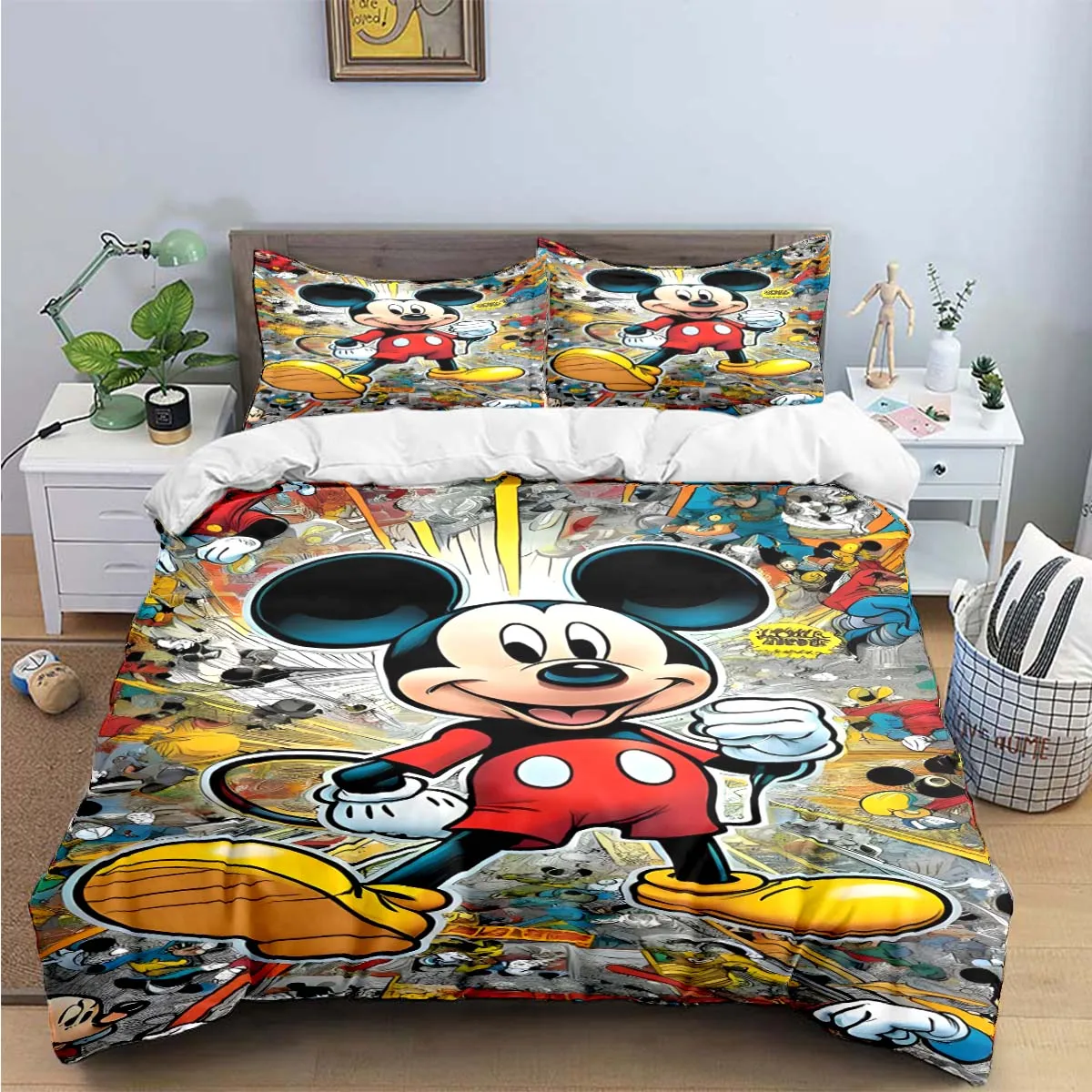 Mickey Mouse Cartoon Character Bed Sheets Hot Mickey Disney
