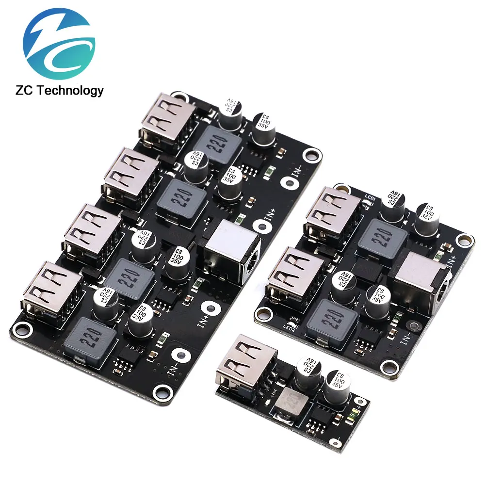 KC24 USB QC3.0 QC2.0 DC-DC Buck Converter Charging Step Down Module 6 ...