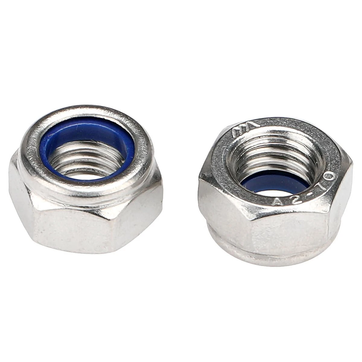 M16 M18 M20 316 Stainless Steel Hex Nylon Insert Lock Nut Self locking