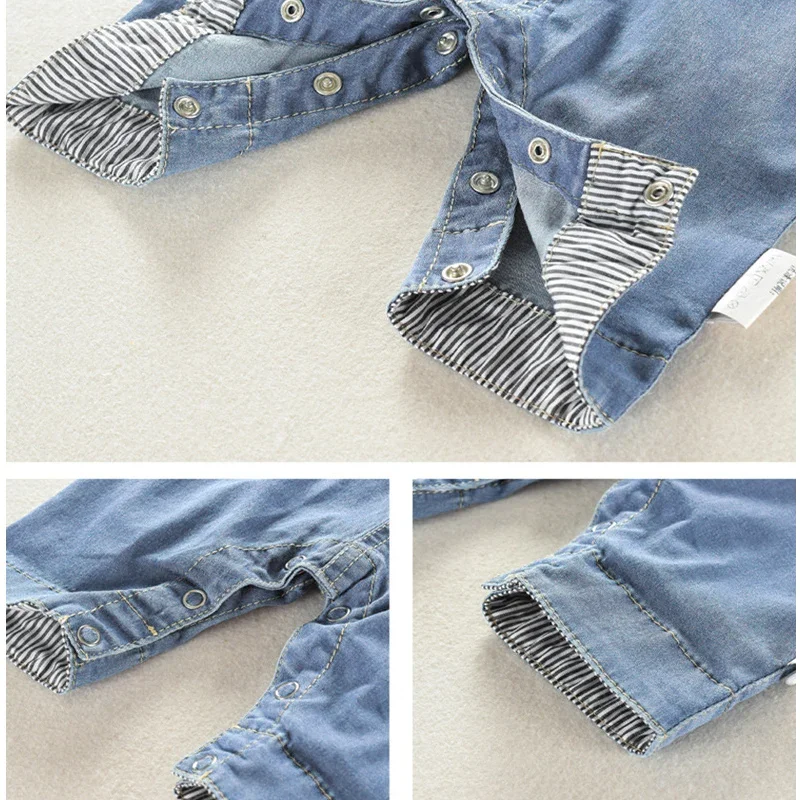Boys Clothing Baby Children Toddler Overalls Denim Pants Fashion Kids Casual Jumpsuits Long Sleeve Trousers Boys Jeans