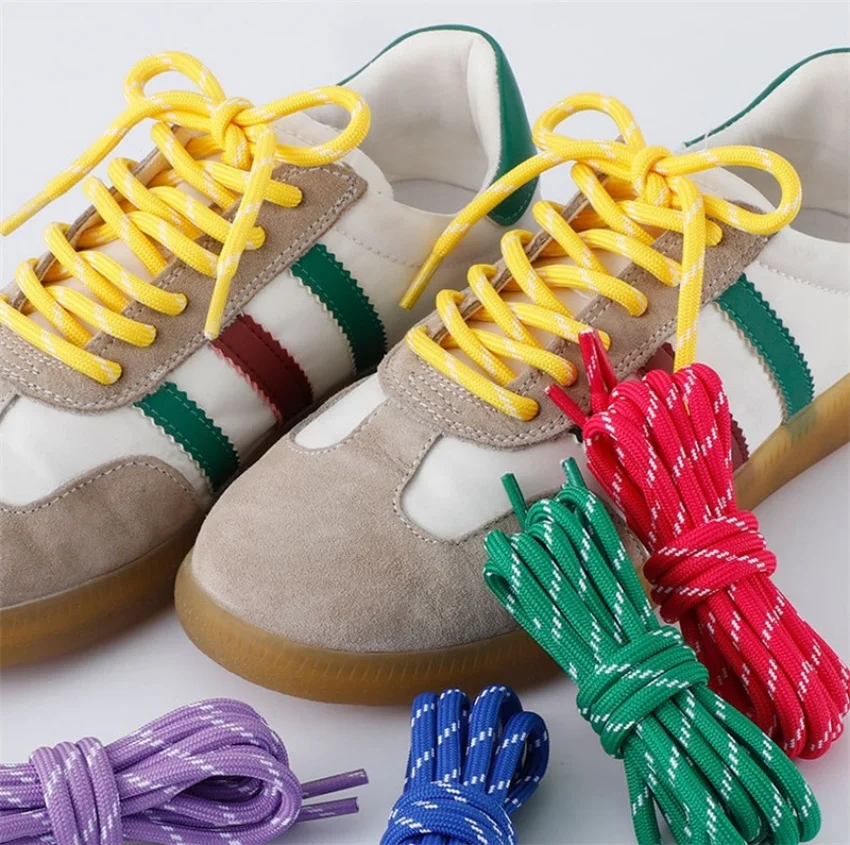 1 Paar Schnürsenkel, Länge 100 cm, Breite 5 mm, runde Schnürsenkel für Canvas-Freizeitschuhe, De Xun Schuhschnüre