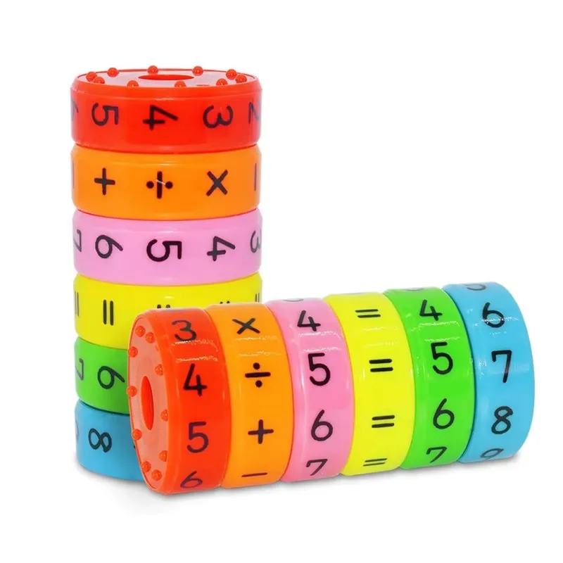 Magnetic Children Math Learning Toy Cylinder Numbers And Symbols Classroom Supplies Montessori Juegos Educativos Para Ni&ntilde;os