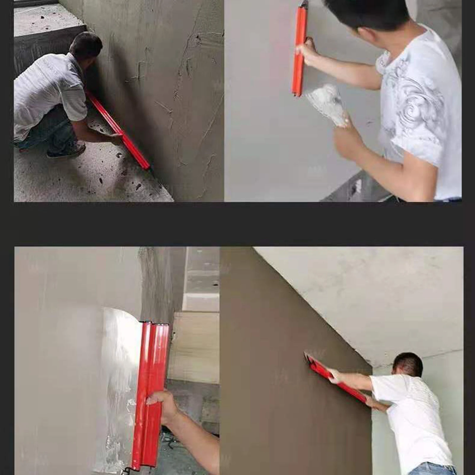 Stainless Steel Wall Paint Shovel Repairing Drywall Hand Tools Rubber Handle Spreader Putty Scraper Paint Plaster Scraping 5