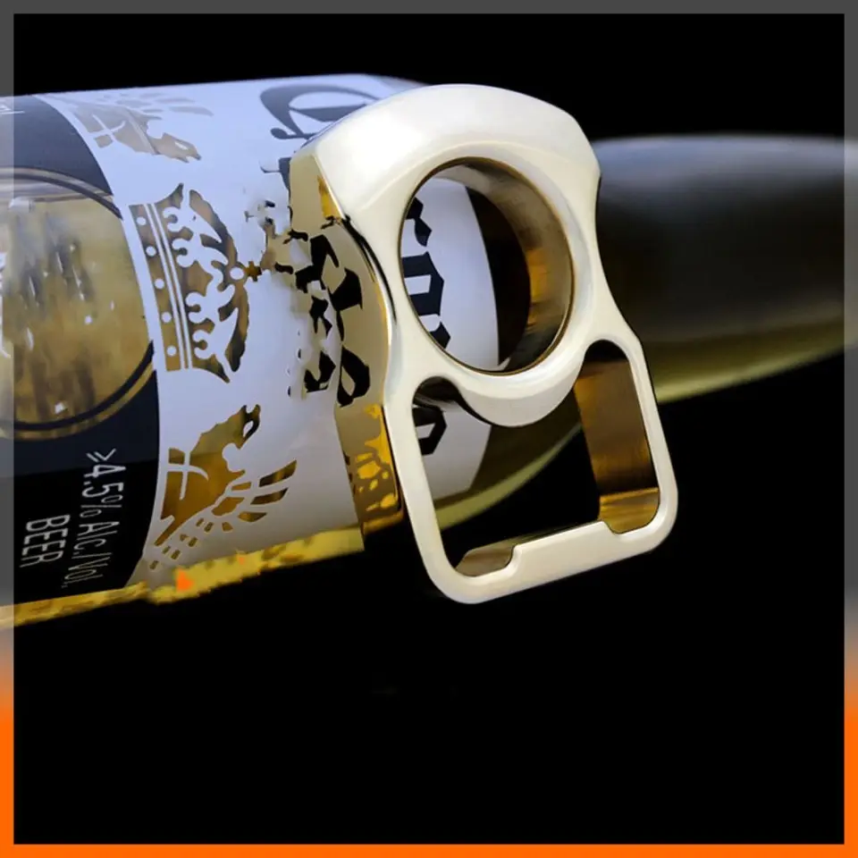 Portachiavi Apribottiglie In Ottone LIANXUE: Pratico 2 In 1 Con Incisione, Regalo Uomo Donna - 4