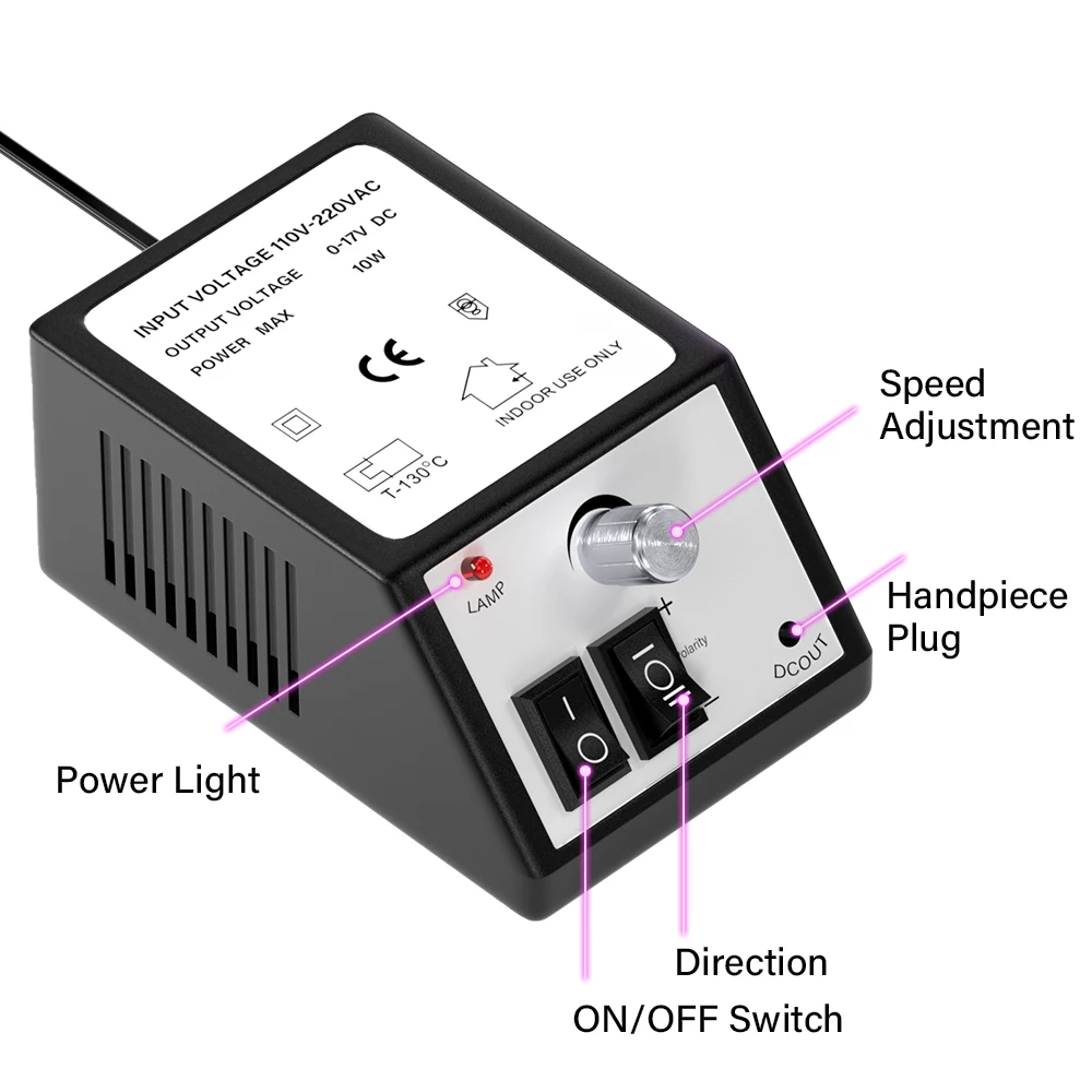 20000RPM Nail Drill Machine Professional Electric Nail Drill Machine for Nail Tech Supplies Acrylic Electric Nail Drill