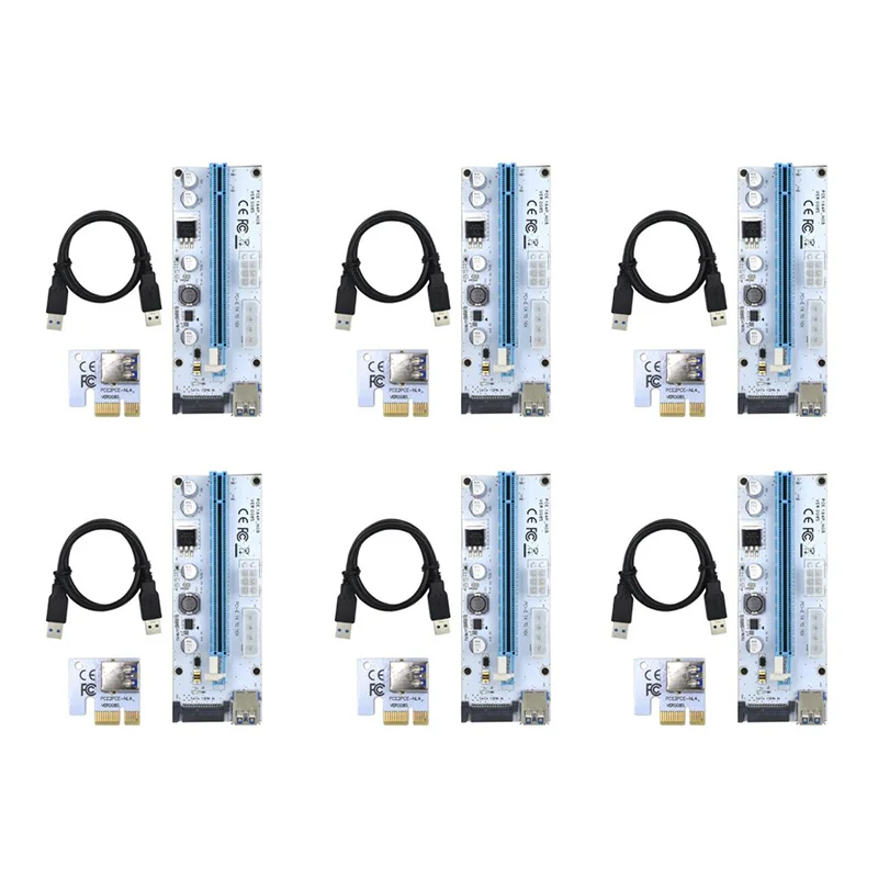 

USB 3,0 кабель для майнинга биткоинов, кабель Molex 4Pin SATA 6PIN PCIE PCI-E PCI Express