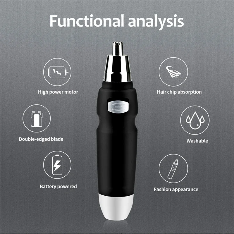 Electric Nose Ear Trimmer for Nose Hair Trimmer for Men Shaving Hair Removal Shaving Razor Beard Cleaning Machine Face Care