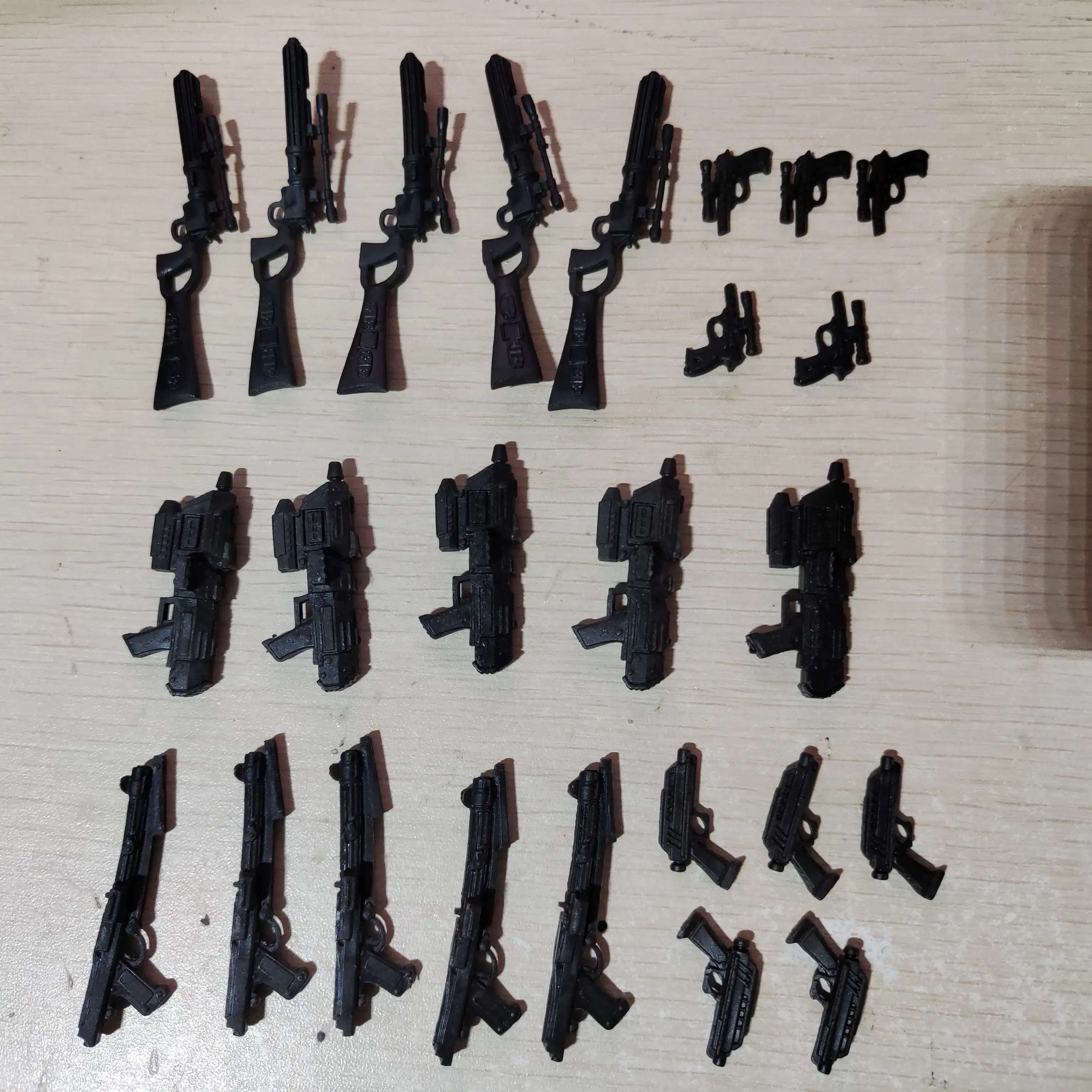 Lote de 30 peças de pistola rifle, escala 1:12, blaster, armas, acessórios  para 6 polegadas, gi Joe, soldado, jogo, tv, filme, figura