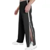 Men Athletic Pants, Elastic Waist Zip-up Trousers Casual Pants with Pockets for Daily Sports 2