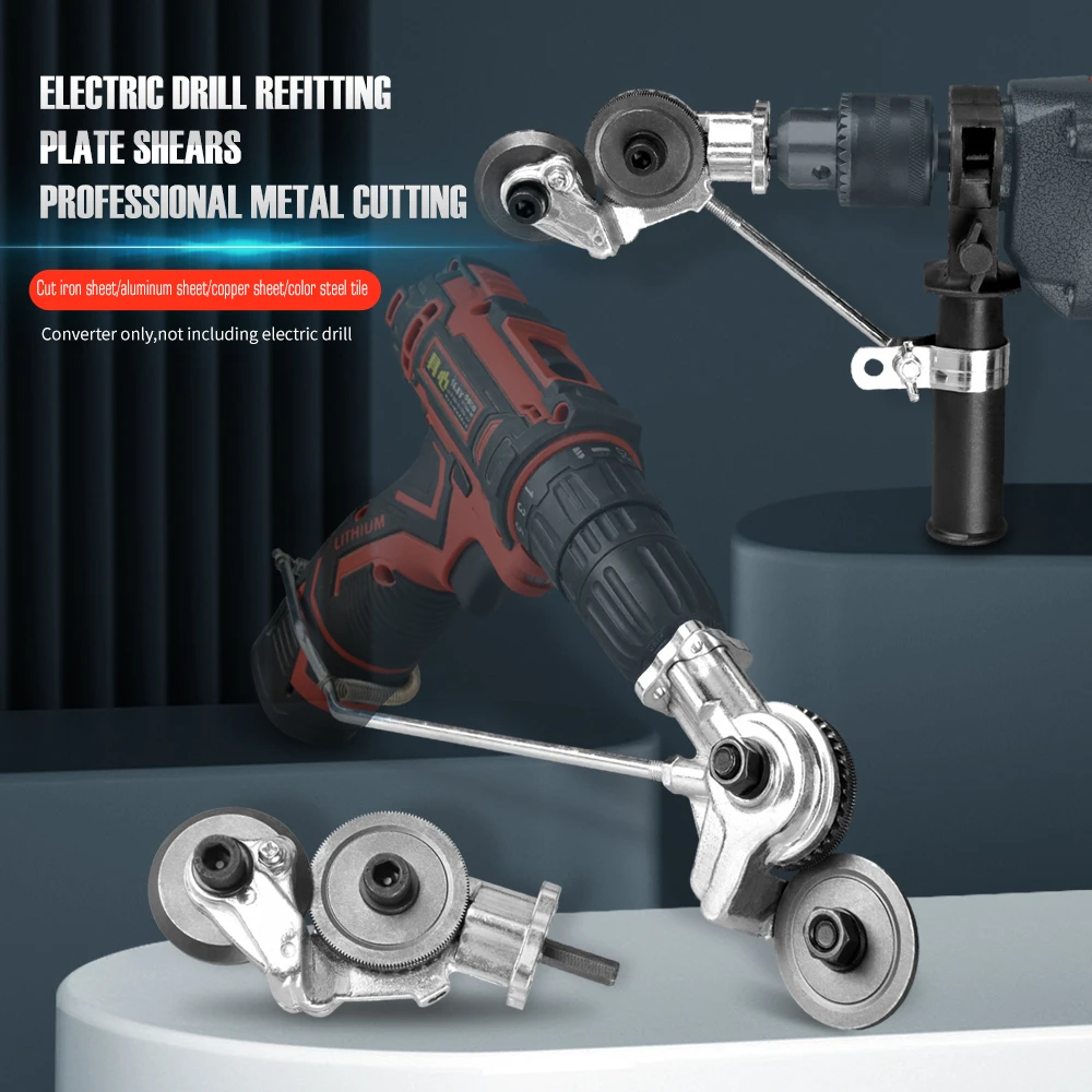 Metal Sheet Cutter Electric Drill Plate Cutter Free Cutting Tool