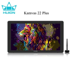 21.5 Inch Graphics Tablet Screen Huion Kamvas 22 Plus Anti-glare Glass 140%sRGB Drawing Monitor Linux MacOS Android Compatible