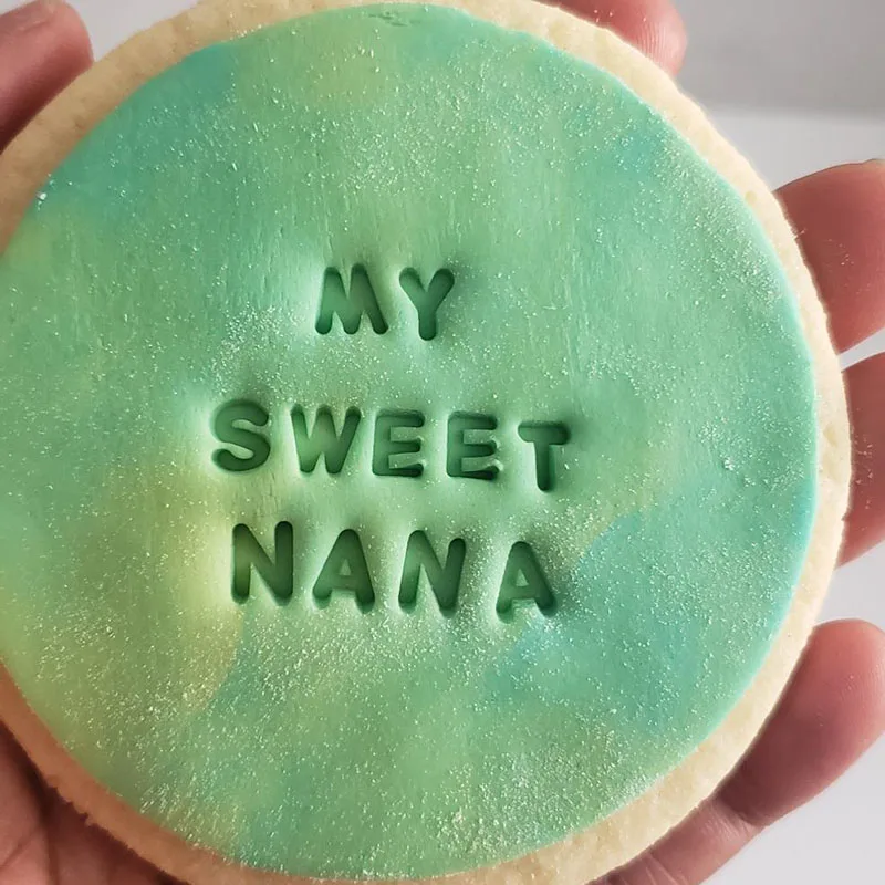 Cookie mould Cookie Mold DIY Letter Number Alphabet Press Stamp Printing Embossing Mold Biscuits Cutter Cake Baking Tool Accessories DIY Tool