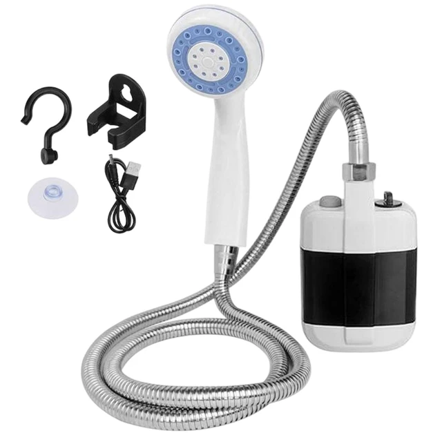Handheld Camping Shower Hiking Usb Rechargeable Shower Head With Hose  Portable Outdoor Shower For Cleaning Swimming Car Travel - Shower Head -  AliExpress