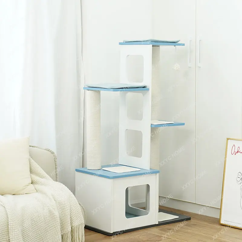 

Cat Climbing Frame Cat Nest Cat Tree Scratch Board Integrated House Large Column Jumping Platform Cat Supplies