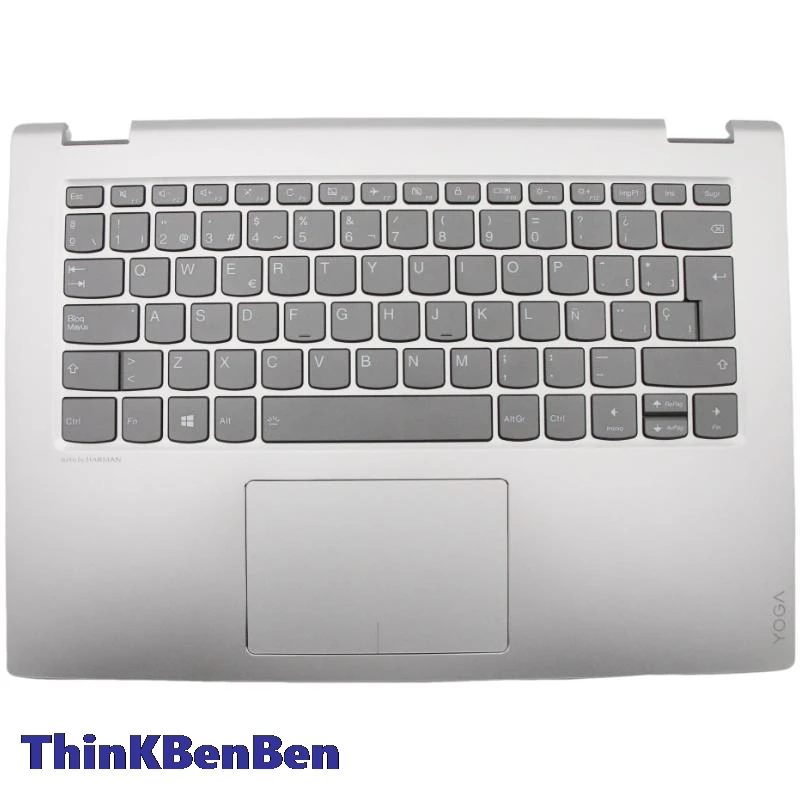 

ES Spanish Keyboard Mineral Gray Upper Case Palmrest Shell Cover For Lenovo Yoga 520 14IKB Flex 5 1470 5CB0N67547