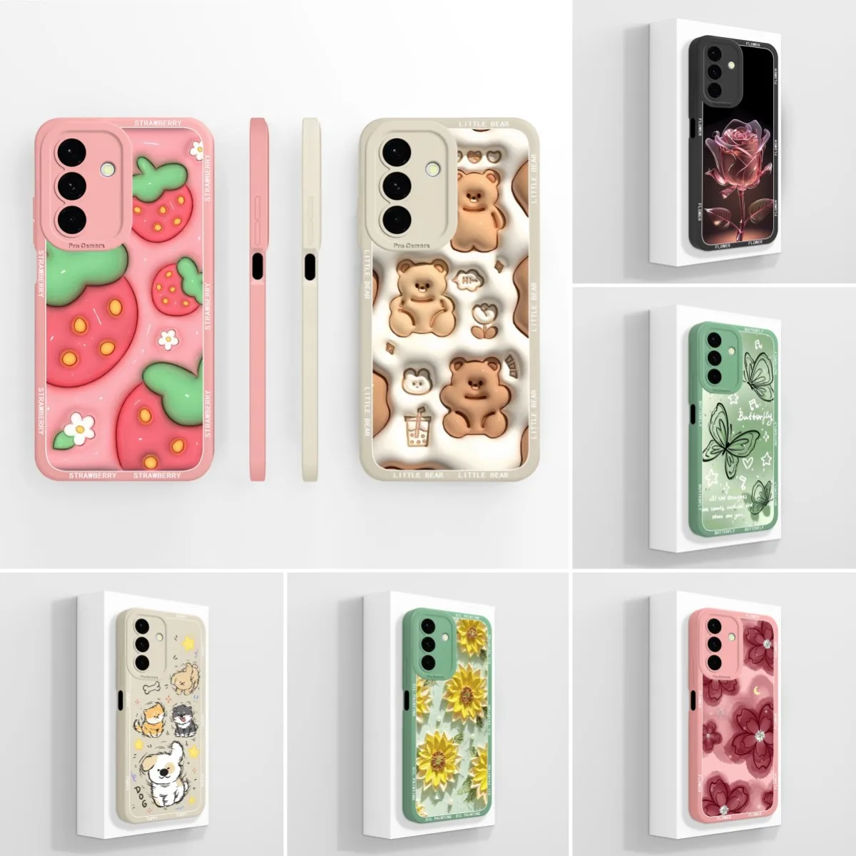 Cute Bear Biscuit Pattern Anti-Slip Silicone Case – Top Quality Protective Housing