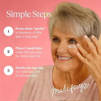 Eye Cream for Face Helps with Dryness Fine Lines Saggy Skin - Thumbnail 3