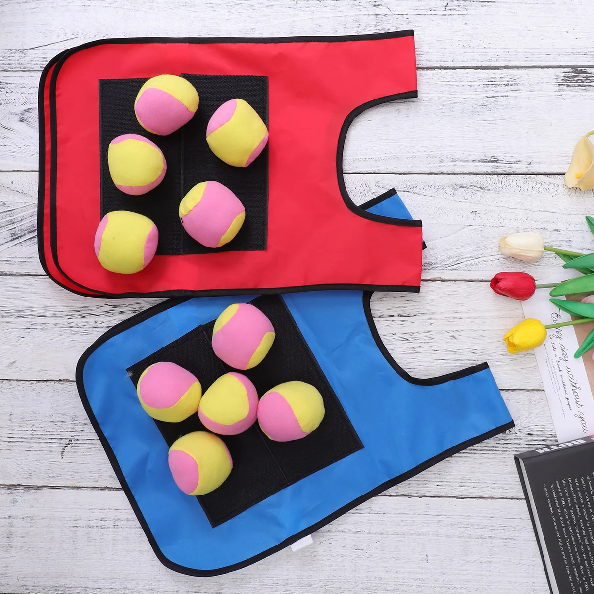 12 Pcs Children Outdoor Games Balls for Kids Catch Toss Vests Sticky Toys Toddler 5
