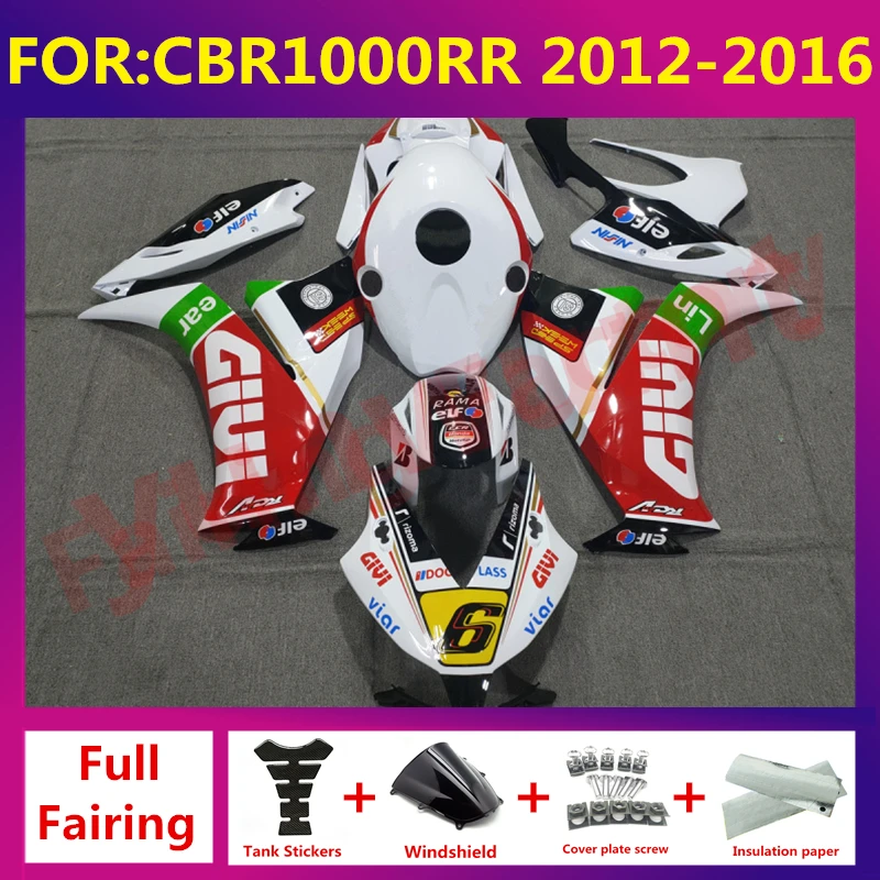 

Motorcycle ABS Bodywork Fairings Kits For CBR1000RR CBR1000 RR 2012 2013 2014 2015 2016 Shell full Fairing kit zxmt red white