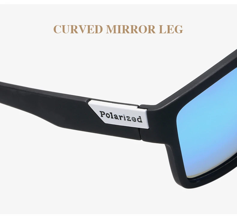 Hochwertige RMM Brandneue Polarisierte Quadratische Sonnenbrille für Männer und Frauen, Coole Brillen für Damen und Herren – Detail 7