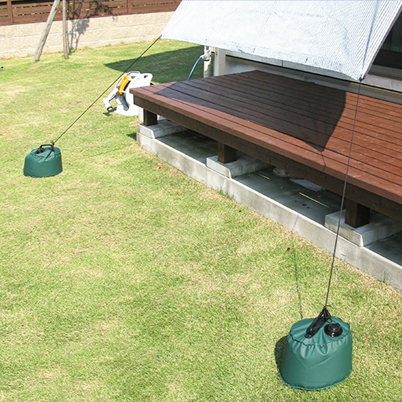 Heavy Duty Canopy Water Weights Bag Portable Water Bags Outdoor Weights 6L, 10L for Canopies, Speaker Stands, Tents, Green