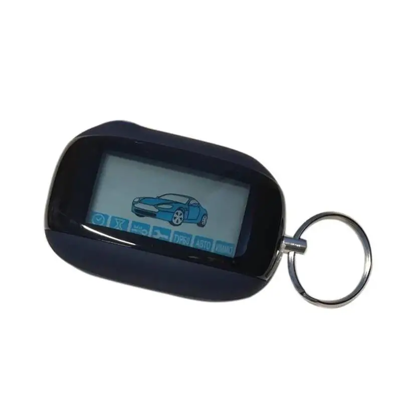 B92 Lcd Remote Control Keychain + Silicone Case Gift For Two Way Car ...