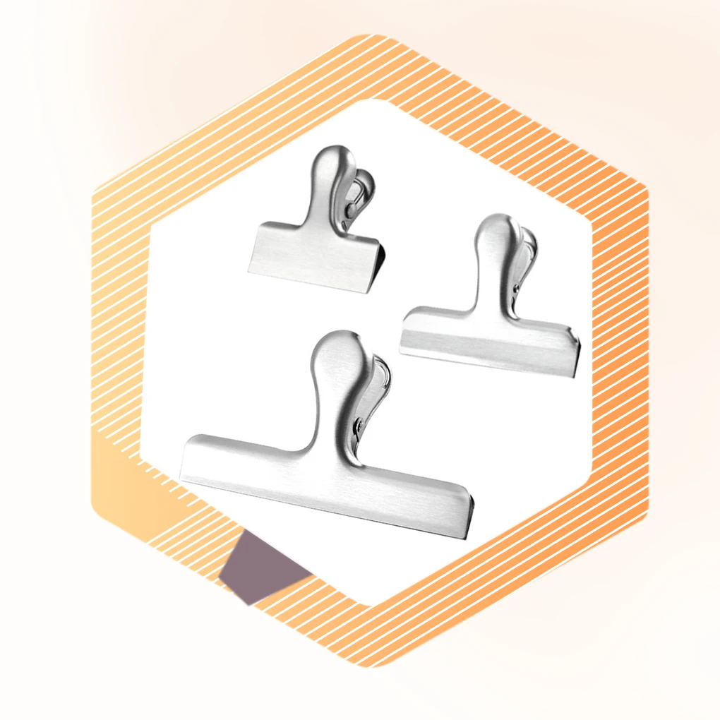 12x Sealing Clip Set Food Fresh With Sturdy Metal Clips Sturdy And Durable Stainless Steel Bag Clips