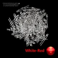 100pcs White-Red