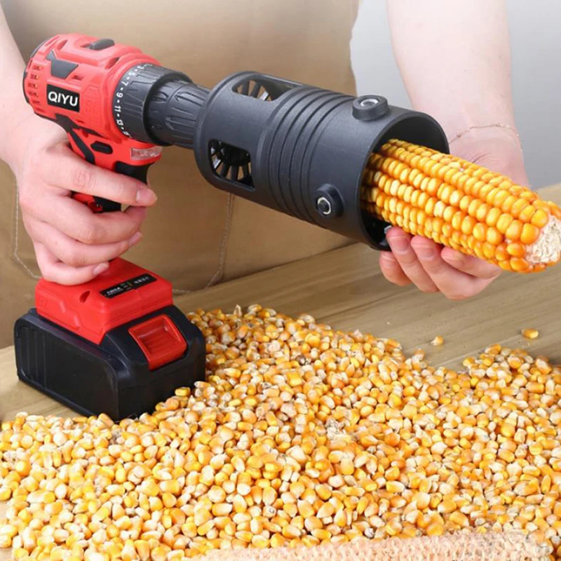 Portable Corn Thresher Accessory Fully Automatic Corn Peeling Machine Head Small Electric Grain Planer Separator 1PC corn thresher