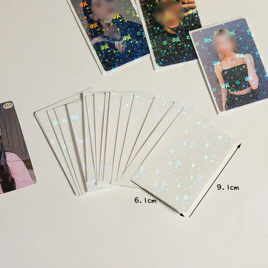 Sharkbang 50pcs/Lot Holo Card Sleeves 61x91mm 20C Star Series PP Kpop Holders For Postcards Films Game Cards Photocard Protector