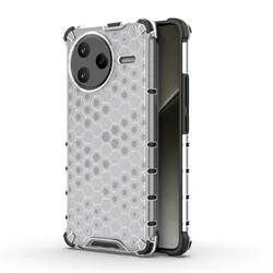 Premium Shockproof Armor Protective Phone Case - Durable PC TPU Cover for Poco F7 Ultra (Clear)