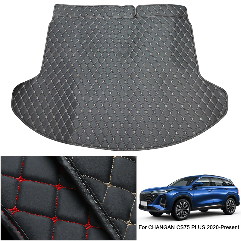 

1pc Leather Car Custom Trunk Mat Waterproof Anti-Dirty Protector Tray Cargo Liner Pad AccessoriesFor CHANGAN CS75 PLUS 2020-2025