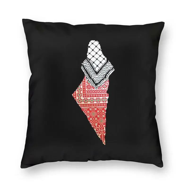 

Embroidery Palestinian Map Throw Pillow Cover Home Decorative Palestine Keffiyeh Cushion Cover 45x45 Pillowcover for Living Room