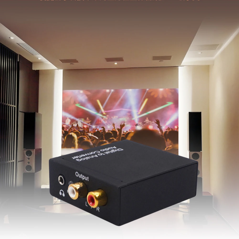 디지털-아날로그 오디오 변환기 디지털 동축 SPDIF-아날로그 RCA 3.5mm 잭 광-아날로그 L/R DAC 디코더