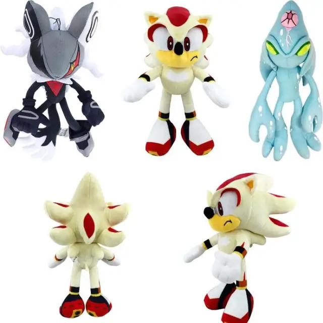 20-45Cm Super Sonic Hedgehog Backpack Cartoon Knuckles Bag Metalsonic Soft  Plush Doll Shadow Schoolbag Silver Tails Plushie Toys - AliExpress